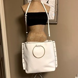 White tote/crossbody bag